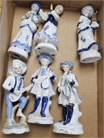 6 Porcelain Figures