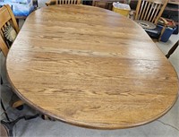 Oak Claw Footed Table W/ 2 Leaves