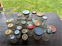 2 BOXES OF ASSORTED PRODUCT JARS, SOME WITH
