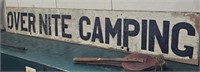 Overnite Camping Sign