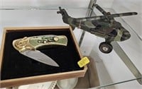 Knife & Toy Helicopter