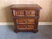 WOODEN 3-DRAWER NIGHTSTAND MADE IN MEXICO