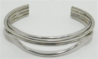 Vintage Silver (Sterling?) Cuff Bracelet - Not
