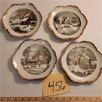 Four Decorative Plates made in Korea