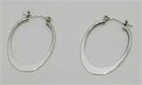 Sterling Silver Pierced Earrings - 3.79 grams