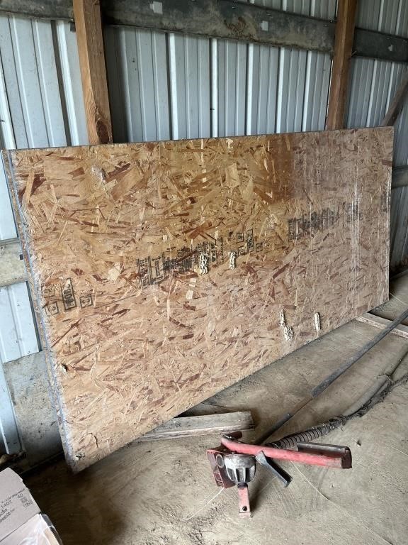 2 sheets of particle board each measuring 4by8