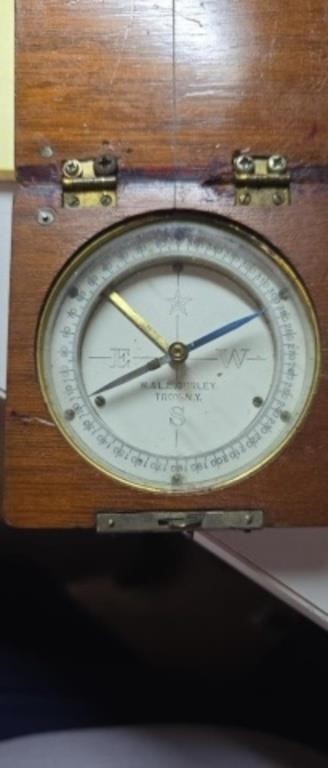 Vintage Compass W and  L E  Gurley WWI