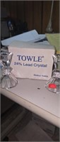 Towle 24 percent lead crystal candle Sticks