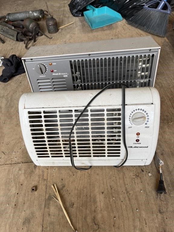 2 small electric heaters. Untested