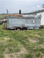 16 ft bumper hitch trailer with slide in cattle .