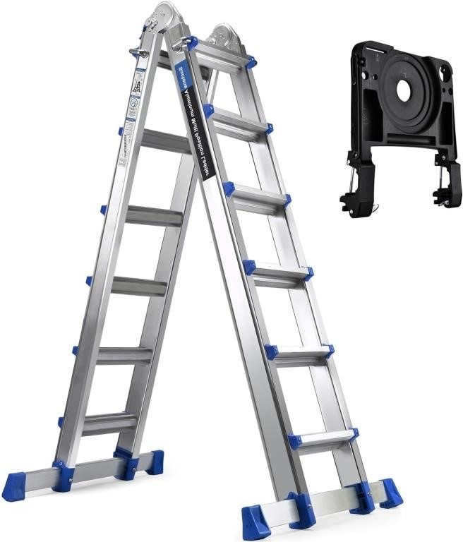 6 Step Extension Ladder, 22 Ft Multi Position
