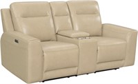 Steve Silver Doncella Reclining Loveseat, Sand