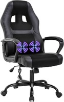 PC Gaming Chair Massage Office Chair, Black