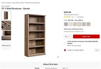 B9220  70" 5 Shelf Bookcase Salt Oak - Sauder