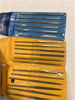 Two sets of needle files