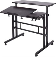 Sit-Stand Desk Cart Mobile Riser Standing Table