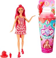 R2281  Barbie Watermelon Crush Doll, 8 Surprises &