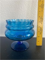 Blue Compote Candy Dish