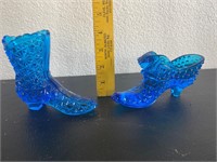 Blue Glass Boots