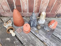 Lot of 7  Pottery CHIMES & Bells