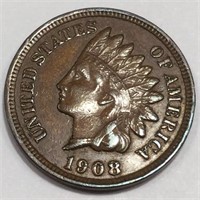 1908 Indian Head Penny High Grade