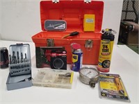 Orange Toolbox With Assorted Tools