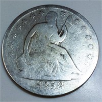 1858-O Seated Liberty Half Dollar