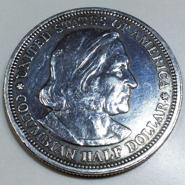 1892 Columbian Silver Half Dollar High Grade