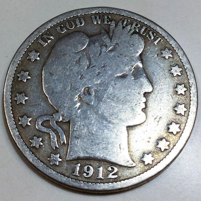 1912-D Barber Half Dollar