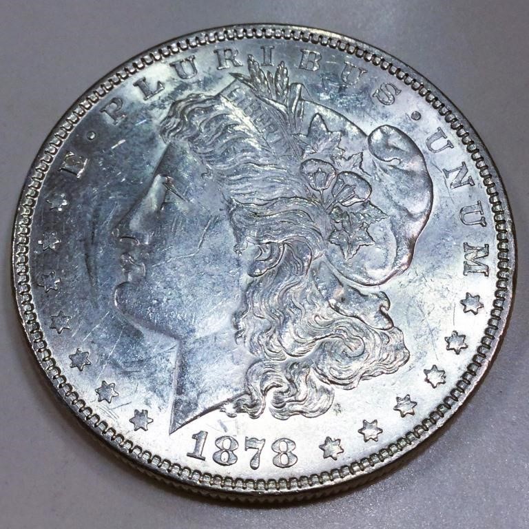 1878 7TF Morgan Silver Dollar Uncirculated