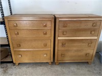 Pair Of Vintage Solid Wood Chests (project)