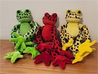 Trio Of Colorful Frogs