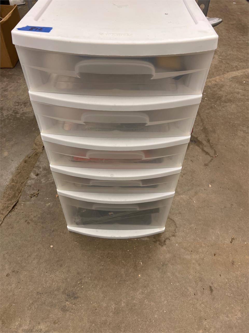 Storage drawers with survival items