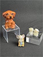 Lot Of Four Cute Animal Statues