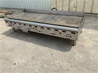 Vulcan 72” gas thermostatic griddle grill