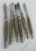 Six Vintage Steak Knives