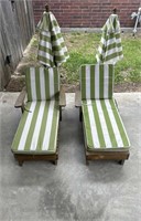 Set Of Two Children's Pool Lounge Chairs