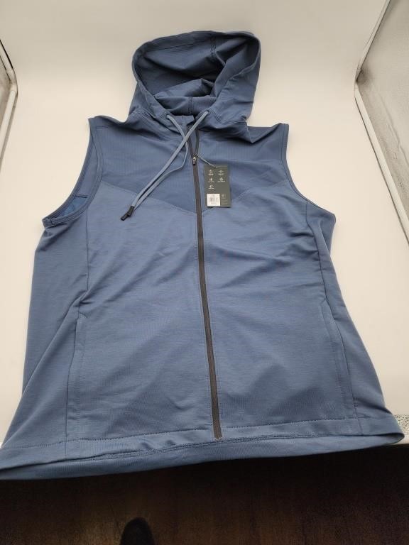 NEW VRST Men's Full-Zip Hooded Vest - L