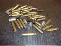 223 empty brass rifle shells for reloading etc