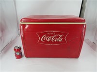 Glacière vintage en métal Coca-Cola