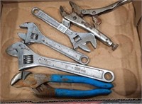 3 -Cresent Wrenches, Vise Grip & Channel Lock