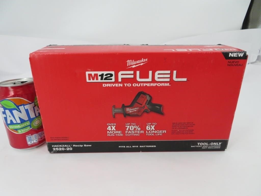 Milwaukee M12 Fuel neuf, Hackzall Recip Saw model