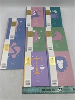 NEW Lot of 8- Modern Expressions Zodiac Notebook
