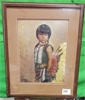 Matted & Framed  Copy of Art  Martin 4 /1000 Young