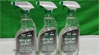 3 Simple Green Spray Bottles