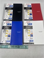 NEW Lot of 4/ Five Star 5 Subjects Notebook