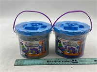 NEW Lot of 2- Cra-Z-Sand Tri-Color Bucket of Sand
