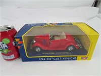 1934 Ford Convertible , voiture die cast 1:24
