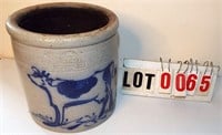 Rowe Pottery Works  crock w/cow