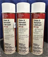 3 Cans Chain & Sprocket Lubricant BD1120